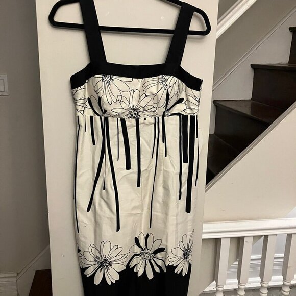 Vintage Deco Black and White Sundress - Picture 2 of 10